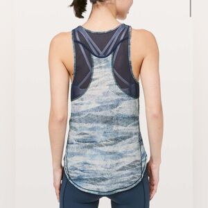Lululemon Sculpt Tank II - Mesh Scape Multi / True Navy